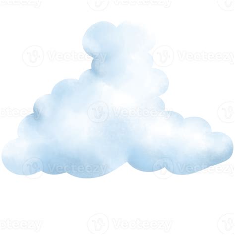 Watercolor Hand Painted Clouds 44283941 Png