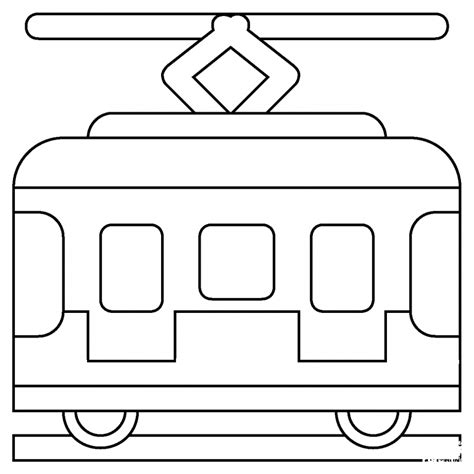 Tram Car Emoji Coloring Page Colouringpages Porn Sex Picture