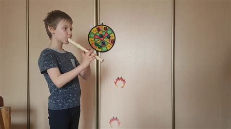 Блок-флейта. Гамма Фа Мажор деташе. - YouTube