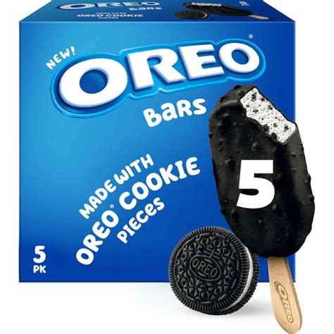 Oreo Frozen Dairy Dessert Bars 5 Pack 5 Ea Novelties Festival Foods Shopping