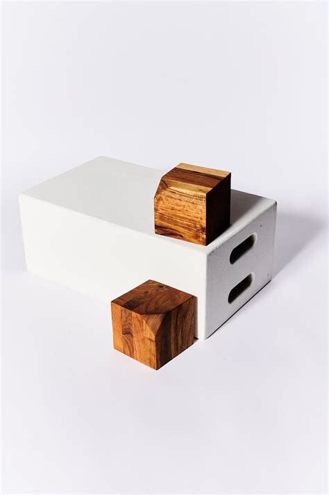 El Piri Tabletop Wooden Display Cube Duo Prop Rental Acme Brooklyn