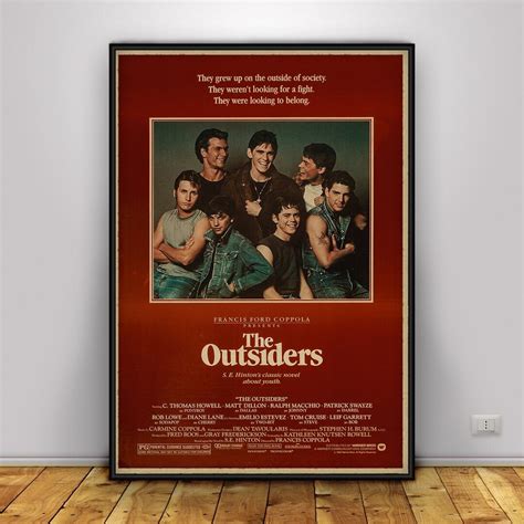 The Outsiders Poster, Wall Art, Wall Prints, Home Decor, Kraft Paper Print, Gift Poster, Movie ...