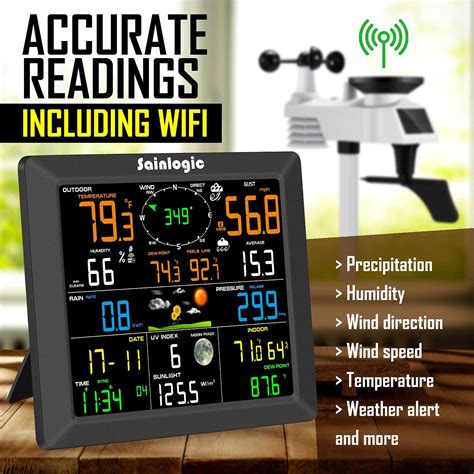 Buy Sainlogic Professional WiFi Weather Station Internet Wireless