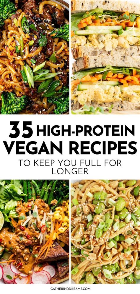 35 High Protein Vegan Recipes Perfect For Dinner High Protein Vegetarian Recipes Vegan