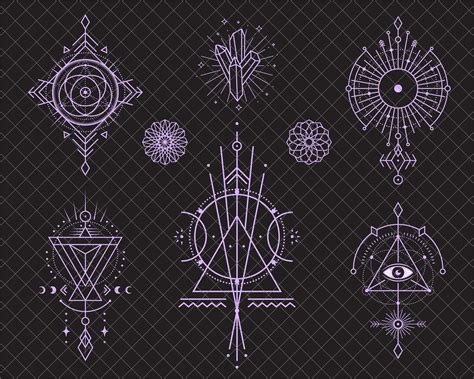 Vector Sacred Geometry Illustration Set 2 SVG PNG Etsy UK