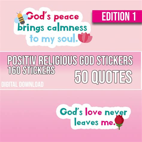 160 RELIGIOUS STICKERS God Quotes Digital Stickers Goodnotes - Etsy