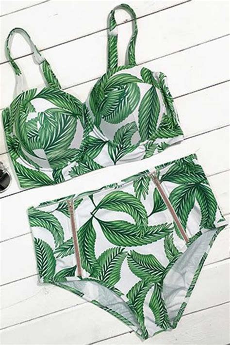 Breezy Does It Leaves Bikini Set