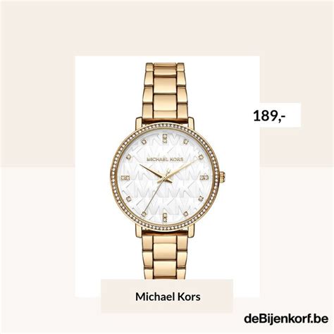 Michael Kors Pyper Horloge Mk Goud Debijenkorf Be Michael