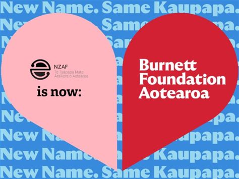 Nzaf Relaunches Introducing Burnett Foundation Aotearoa Your Ex