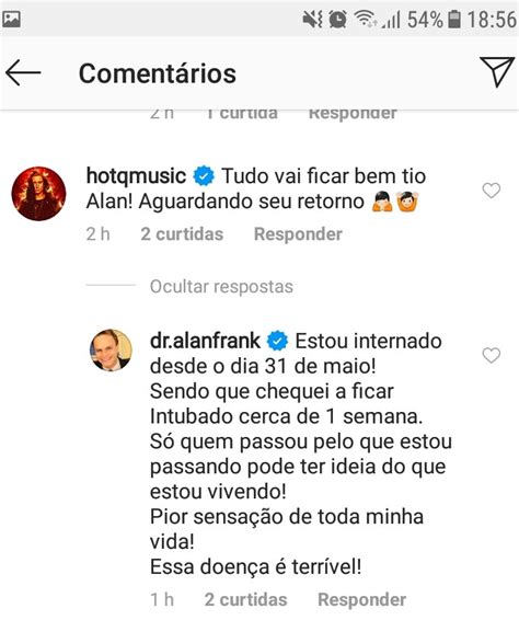 Internado Covid Ex Polegar Alan Frank Desabafa Eu S Chorava