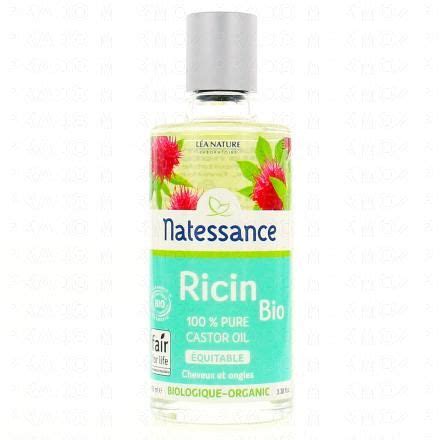 Natessance Huile De Ricin Bio Fortifiante Et R G N Rante Cheveux Et