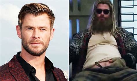 Avengers Endgame Chris Hemsworth Mocks His ‘fat Thor With This