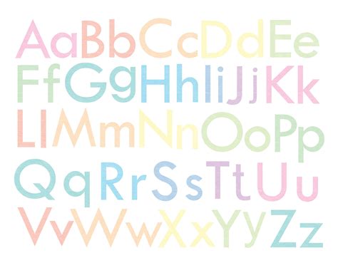 52 Watercolor Rainbow Alphabet Cliparts 4 Uppercase And Lowercase