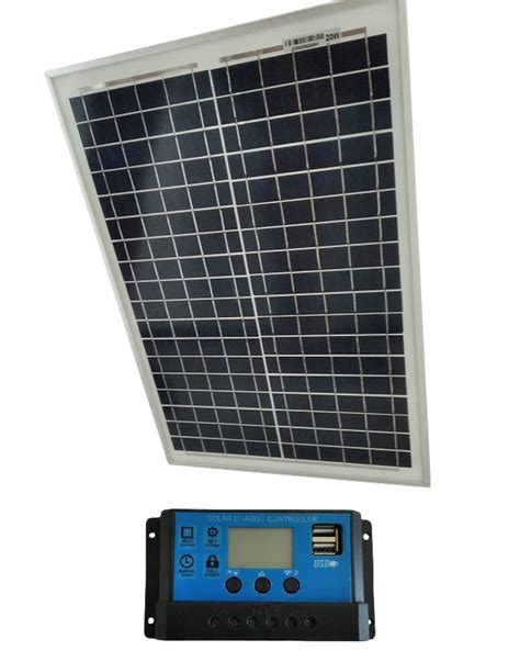 Panel Solarny Bateria Słoneczna 20W 12V Regulator Oledowani