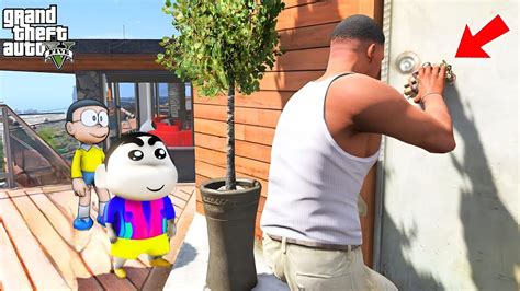 Shinchan And Franklin Blasting Secret Door Inside Franklin S House In