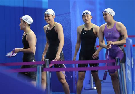 杭州亞運》游泳女子4x100公尺混合式接力第6名並破全國