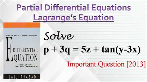 Solve P Q Z Tan Y X Partial Differential Equations