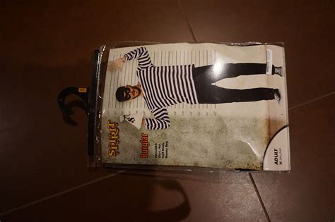 Spirit Halloween Burglar Costume Adult Size Small Med… Gem