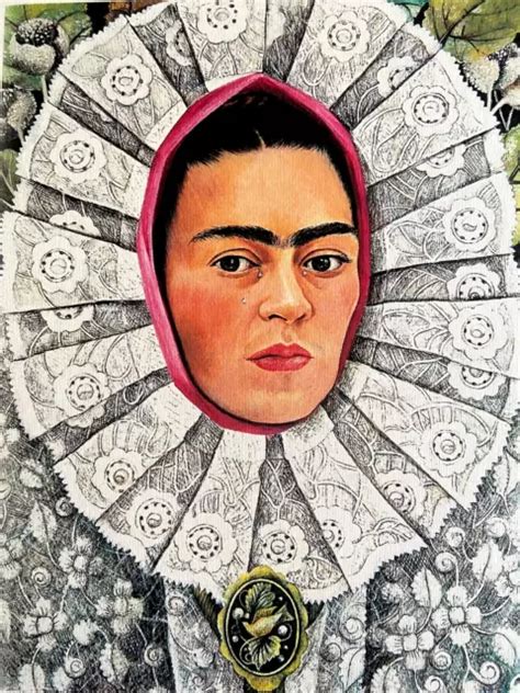 Frida Kahlo Autoportrait Lithographie Coa Original Sign Et