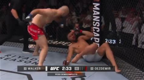 Johnny Walker VS Volkan Oezdemir UFC Saudi Arabia YouTube