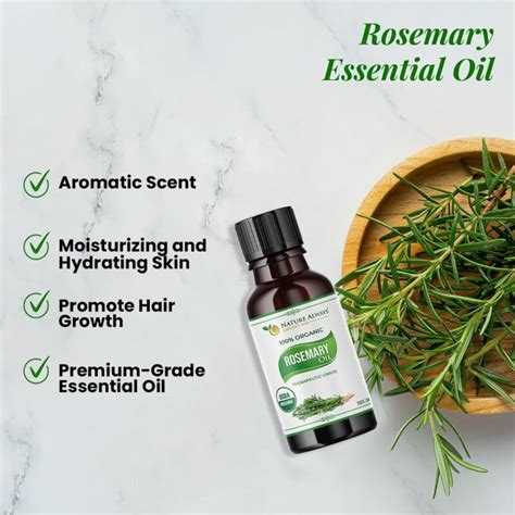 Buy Organic Rosemary Essential Oil For Hair And Skin Nature Always