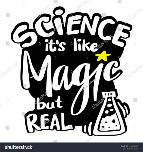 Science Like Magic Real Science Quotes Stock Vector (Royalty Free ...