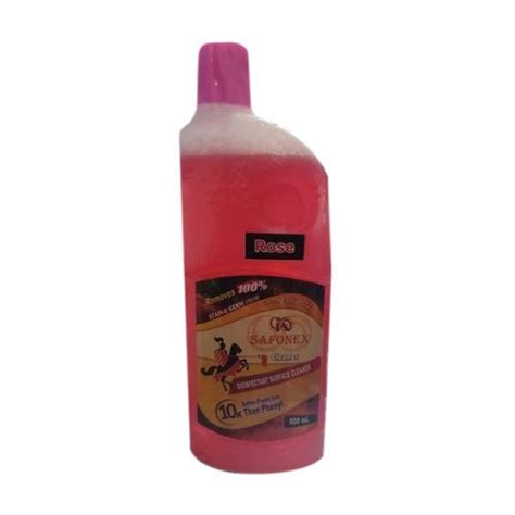 Pink Safonex Rose Liquid Floor Cleaner Packaging Type Bottle