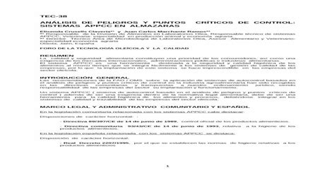 ANLISIS DE PELIGROS Y PUNTOS CRTICOS DE PDF fileQUÉ SE ENTIENDE POR