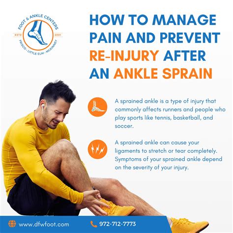 How to Manage Pain and Prevent Re-Injury After an Ankle Sprain? - Foot