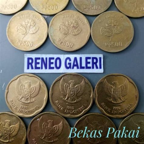 Jual Rp 500 Rupiah Tahun 1991 1992 Bunga Melati Besar Uang Koin Kuno