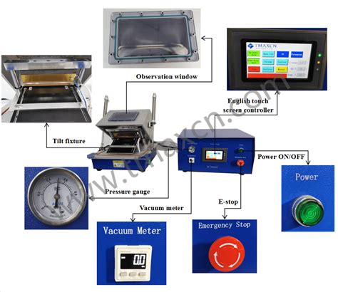 Lab Pouch Cell Vacuum Sealing Machine For Battery Pre Sealing In Glove