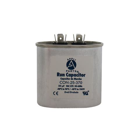 Capacitor Trabajo 25 Mf Ovalado Aluminio 370vac Redhogar