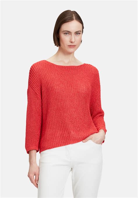 Basic Strickpullover Mit Rippenstruktur Betty Barclay