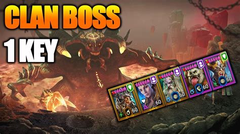 CLAN BOSS 1 KEY ALL DIFFICULTIES AND ALL AFFINITIES NO UNKILLABLE