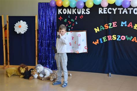 Konkurs Recytatorski Nasze Ma E Wierszowanie R