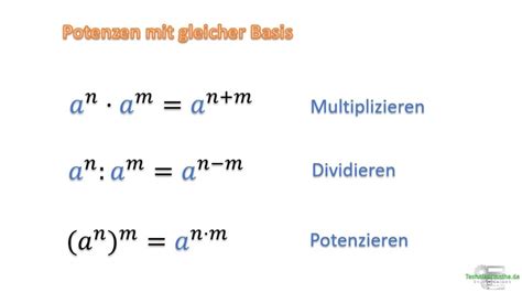 Potenzgesetze Aufgaben Lernvideos Einfach Erkl Rt A