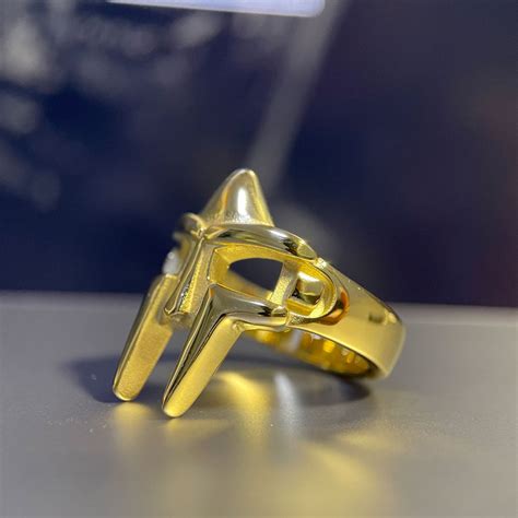 MF DOOM Ring Gold - MF DOOM