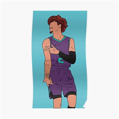 "LaMelo Ball 3 Point Celebration" Poster for Sale by RatTrapTees ...