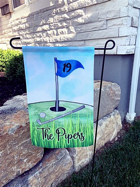 Golf Flag Golf Garden Flag Personalized Garden Flag Etsy