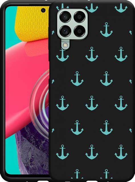 Samsung Galaxy M53 Hoesje Zwart Ankers II Designed By Cazy Bol