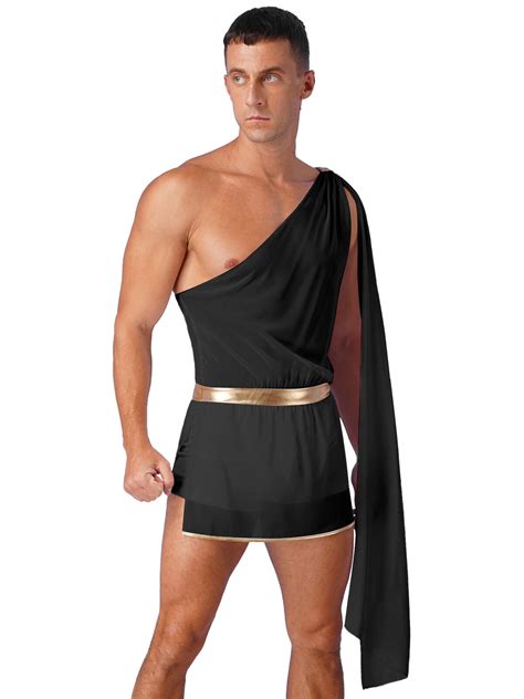 Roman Mens One Shoulder Toga Costume Greek Costume Carnival Party Academia Chihuahuense De