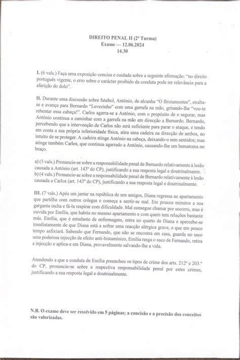 Dpii T En Exame De Poca Normal Doutor Pedro Caeiro Direito