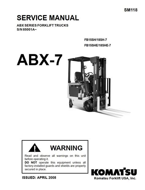 Manual Pdf Komatsu Forklift Usa Service Manuals Class Gb Pdf