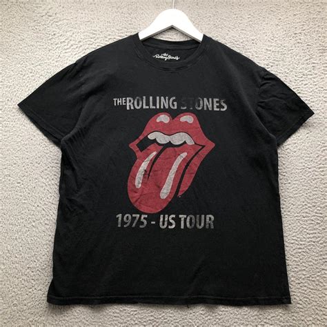 The Rolling Stones 1975 US Tour T Shirt Women S Size Depop