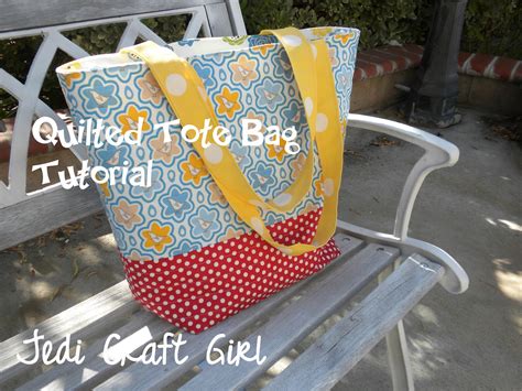 Jedi Craft Girl: Quilted Tote Bag Tutorial