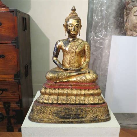 Antique Late 19th Century Thai Buddha Bronze Statue For Sale At 1stdibs