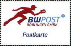 Stamp Logo Postkarte Germany Modern Private Post Offices BWPOST