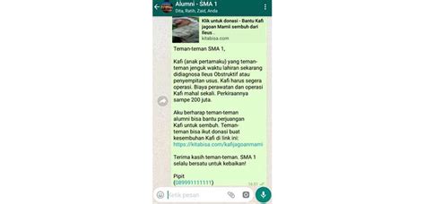 Contoh Broadcast Promosi Sekolah Sihat Rimbang Untuk IMAGESEE