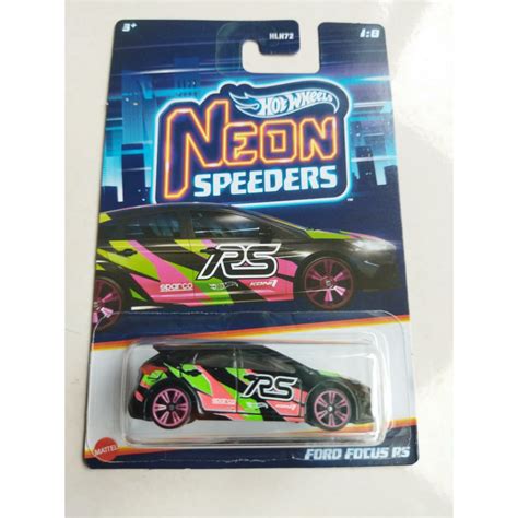 Hot Wheels Neon Speeders Mainline Series Honda Civic EK Nissan Skyline GTR R Ford Focus RS