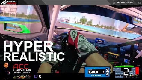 ACC HYPER REAL LEXUS Helmet POV WATKINS GLEN Practice RACE YouTube